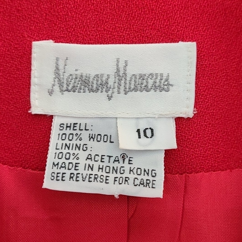 Vintage Neiman Marcus Red Wool Jacket - Picture 8 of 8
